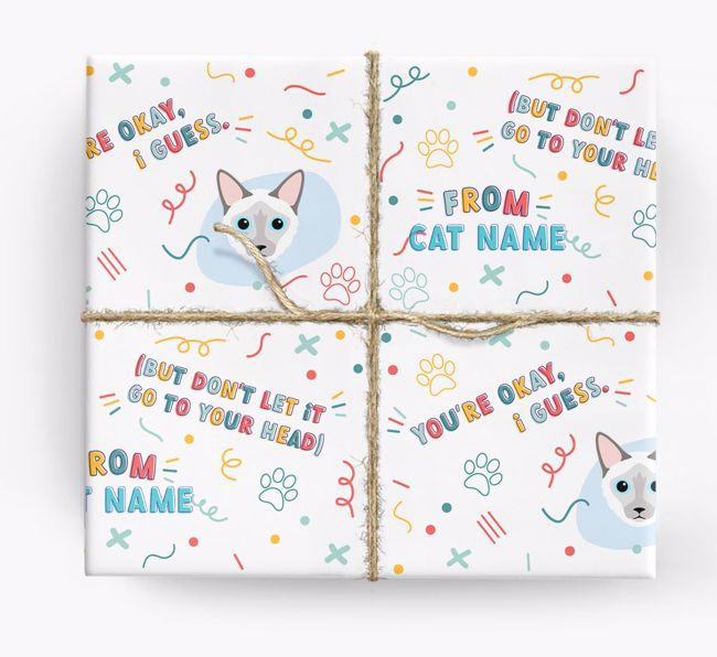 You're Okay: Personalized {breedCommonName} Wrapping Paper